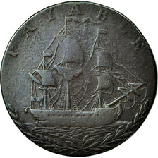 Monnaie, Grande-Bretagne, Hampshire, Halfpenny Token, 1794, Portsea, TB, Cuivre