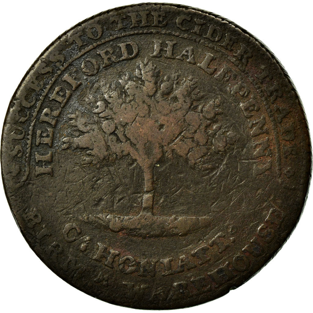 Coin, Great Britain, Herefordshire, Halfpenny Token, 1794, Hereford, VF(20-25)