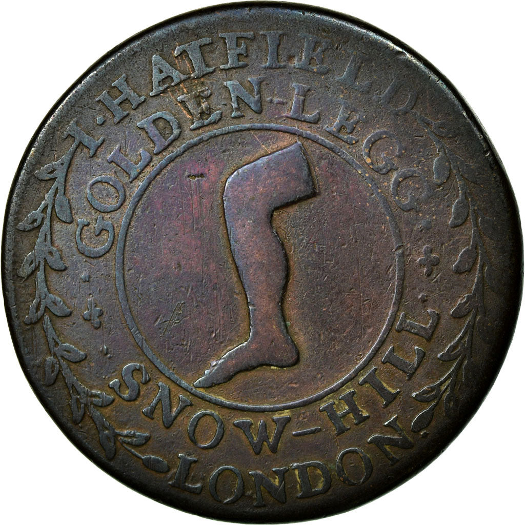 Moneta, Wielka Brytania, Middlesex, Hatfield's, Halfpenny Token, 1795