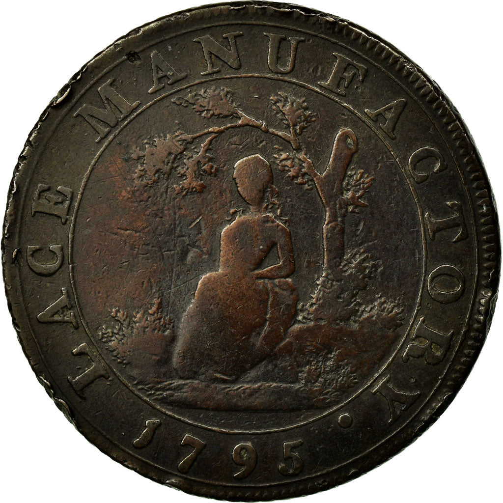 Coin, Great Britain, Middlesex, J Moore, Halfpenny Token, 1795, VF(20-25)