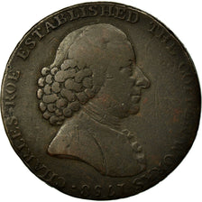Monnaie, Grande-Bretagne, Cheshire, Halfpenny Token, 1791, Macclesfield, TB
