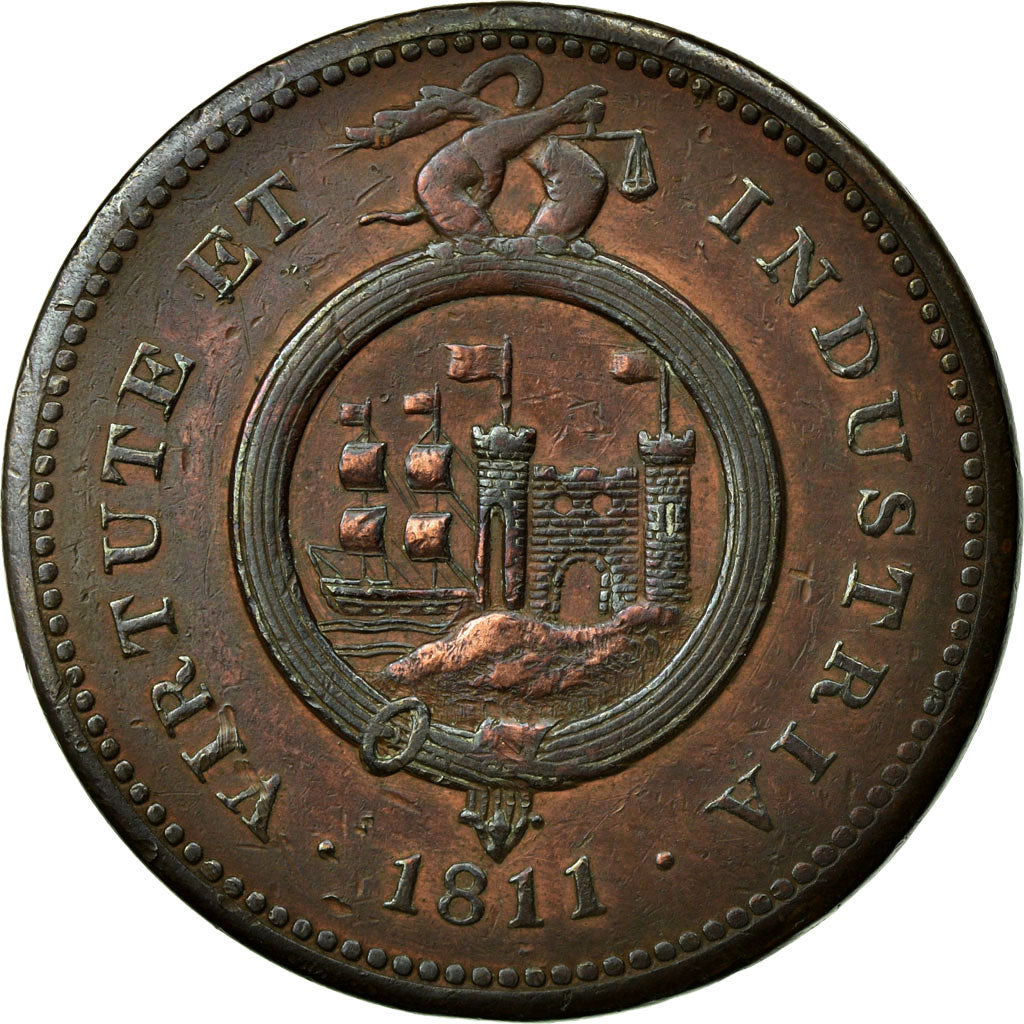 Coin, Great Britain, Somerset, Bristol & South Wales, Penny Token, 1811