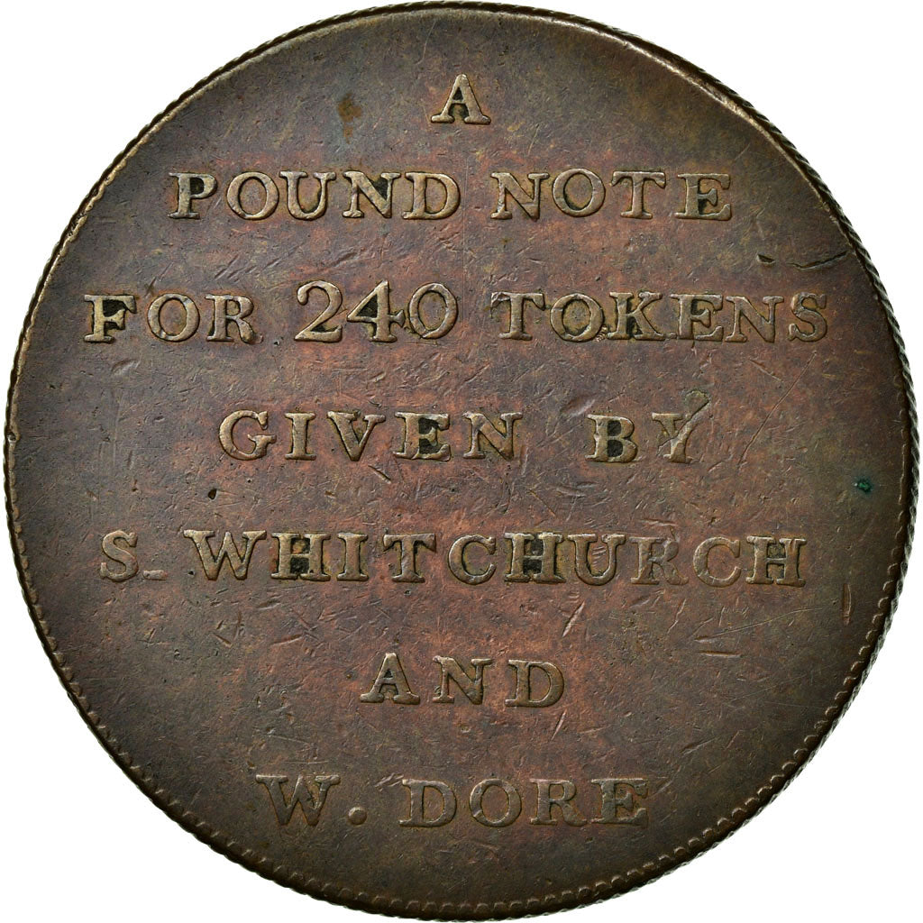 Monnaie, Grande-Bretagne, Somerset, Whitchurch & Dore, Penny Token, 1811, Bath
