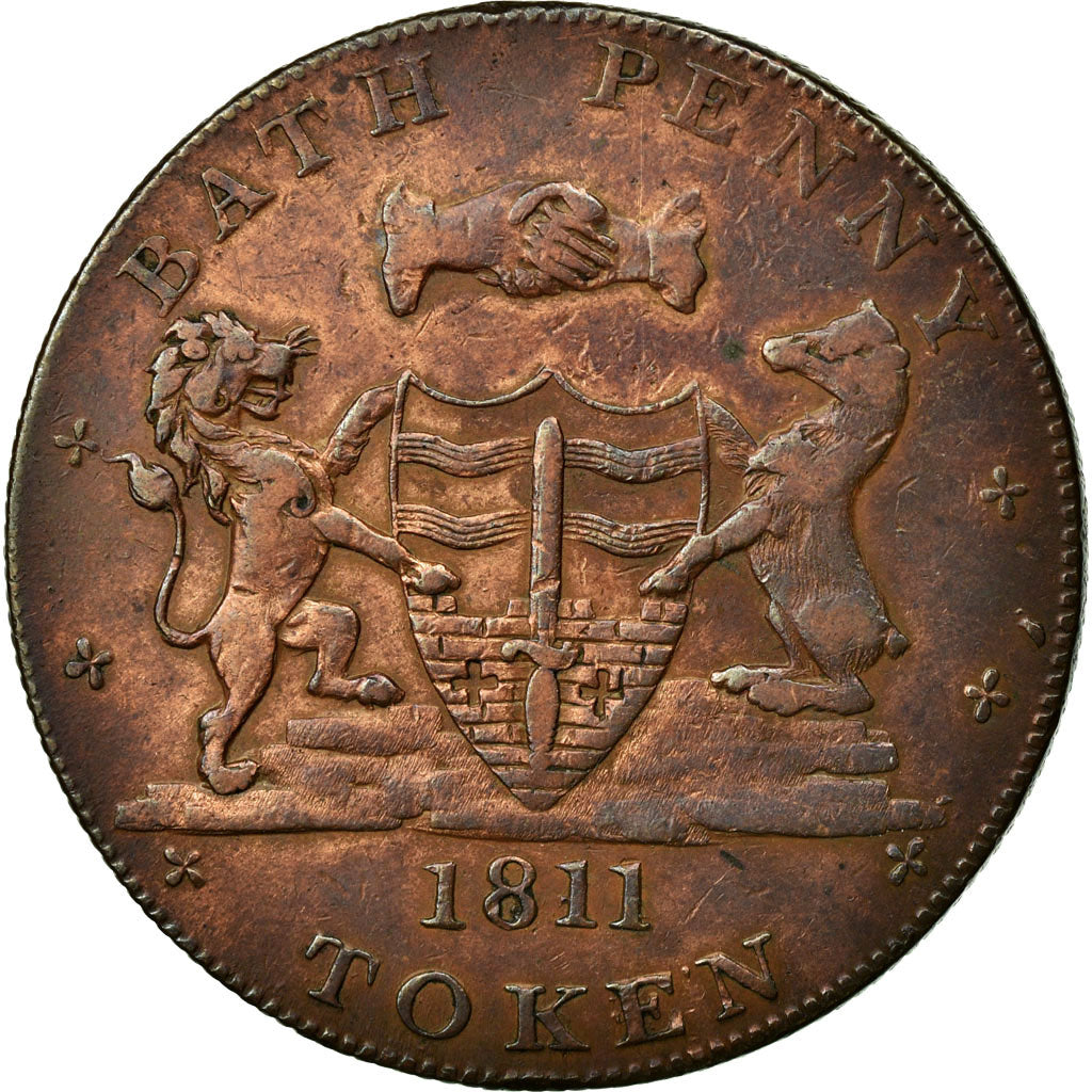 Monnaie, Grande-Bretagne, Somerset, Whitchurch & Dore, Penny Token, 1811, Bath