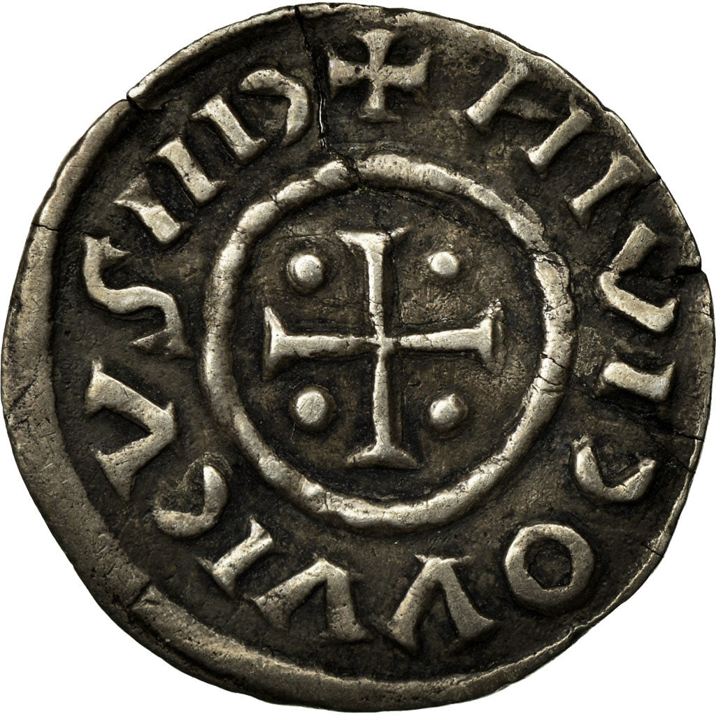 Coin, France, Louis le Pieux, Denarius, EF(40-45), Silver