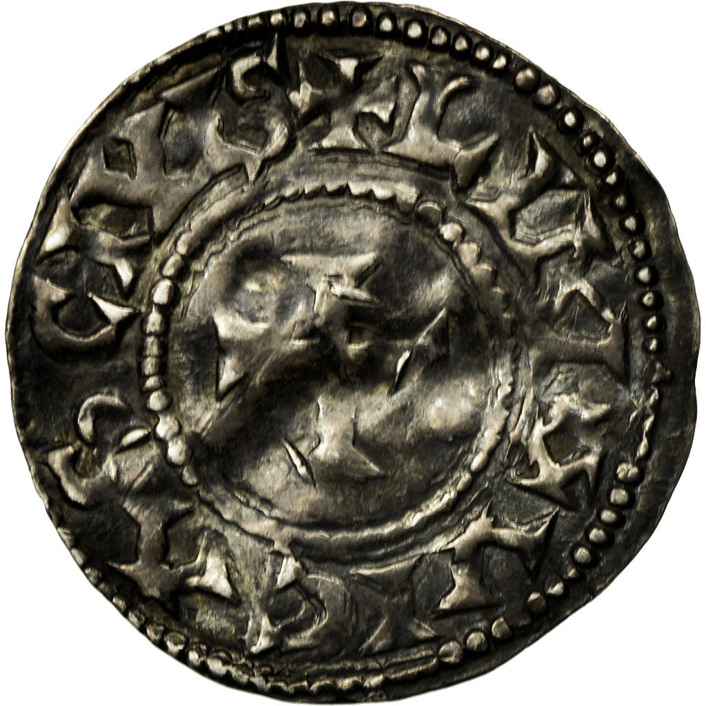 Coin, France, Eudes, Denarius, Limoges, EF(40-45), Silver, Depeyrot:511