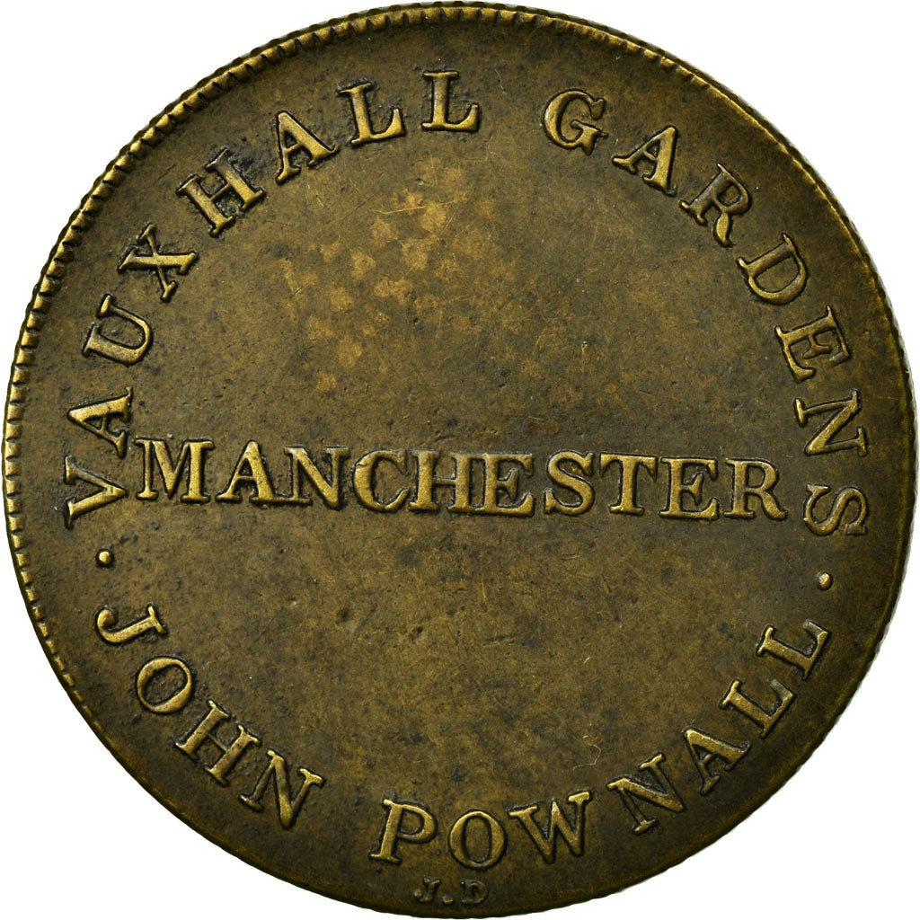 Great Britain, Token, Vauxhall Garden, John Pownall, Manchester, AU(50-53)