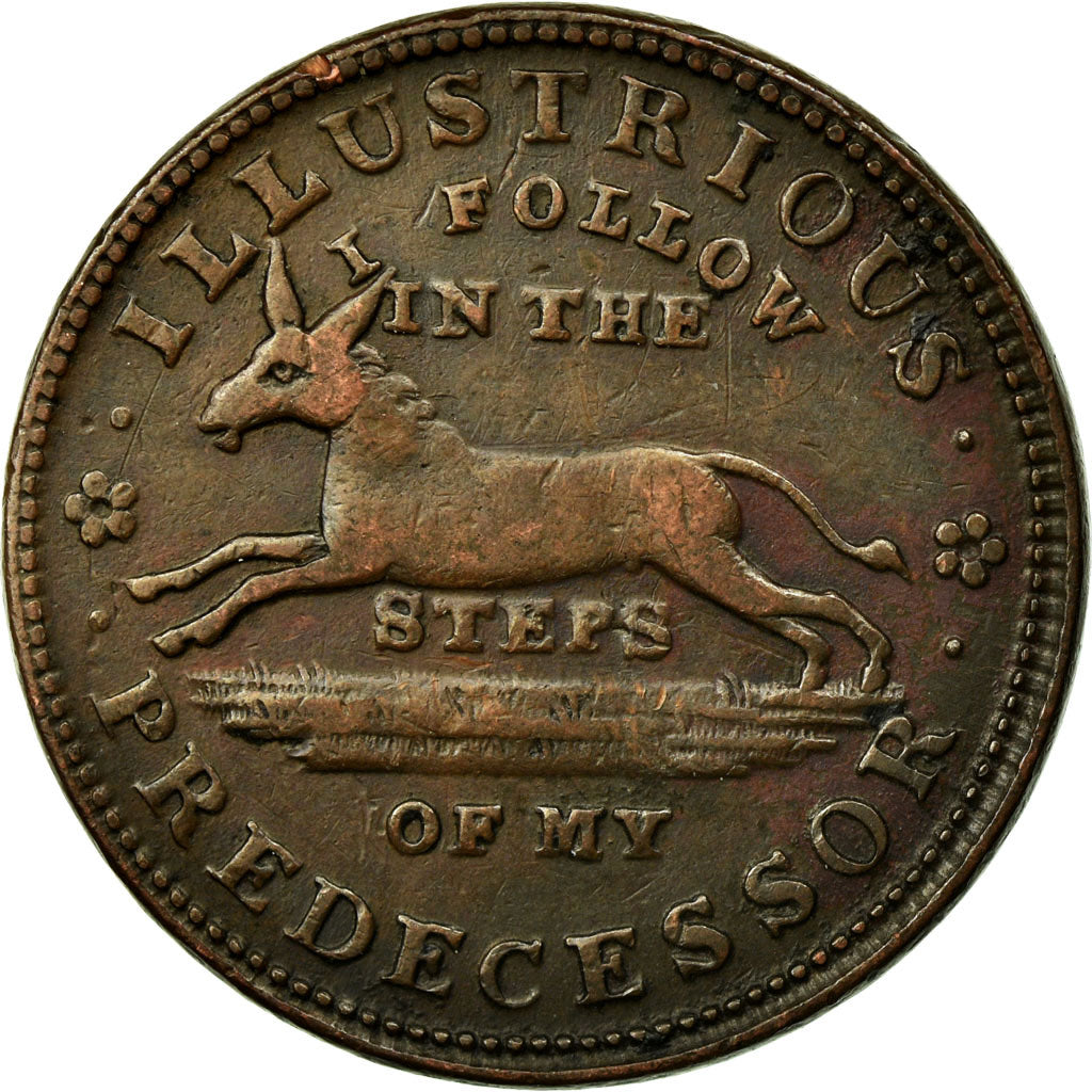 Coin, United States, Hard Times Token, 1837, EF(40-45), Copper