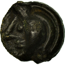 Monnaie, Bellovaques, Potin aux chevrons, TTB+, Potin, Delestrée:535
