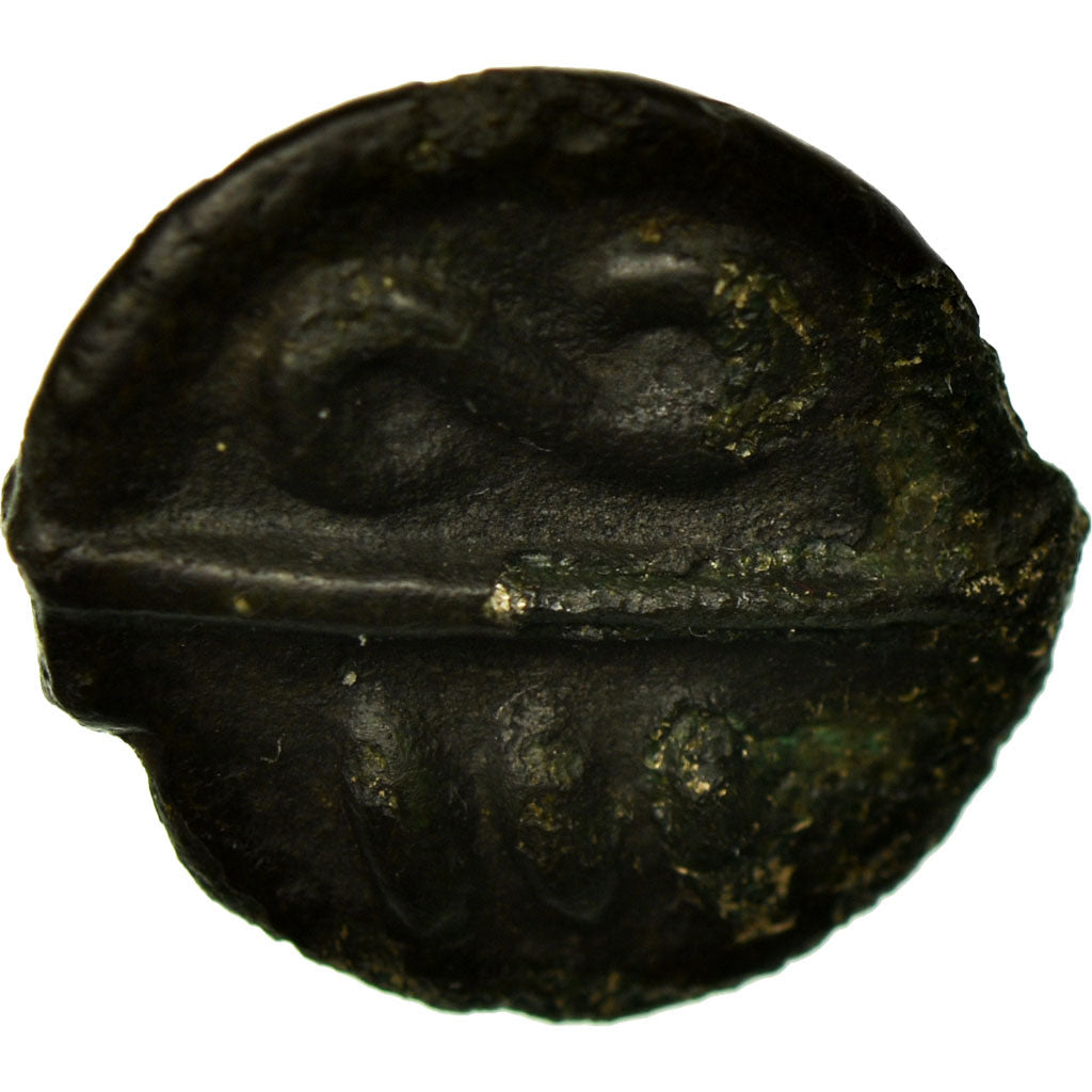 Monnaie, Bellovaques, Potin aux chevrons, TTB+, Potin, Delestrée:535