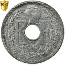 Coin, France, 10 Centimes, 1941, PCGS, MS64, MS(64), Zinc, KM:897, graded