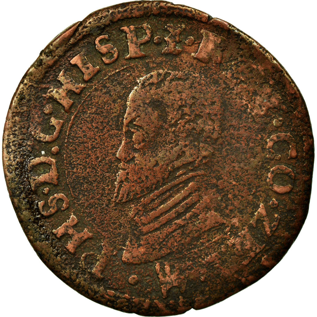 Coin, Spanish Netherlands, ZEELAND, Philip II, Liard, Oord, Middelbourg