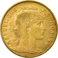Munten, Frankrijk, Marianne, 10 Francs, 1905, Paris, ZF+, Goud, KM:846