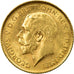 Coin, Australia, George V, 1/2 Sovereign, 1915, MS(60-62), Gold, KM:28