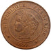 FRANCE, Cérès, 2 Centimes, 1897, Paris, KM #827.1, AU(55-58), Bronze, 20.2, G...