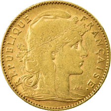 Coin, France, Marianne, 10 Francs, 1908, Paris, EF(40-45), Gold, KM:846