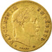 Moneda, Francia, Napoleon III, 10 Francs, 1863, Strasbourg, BC+, Oro