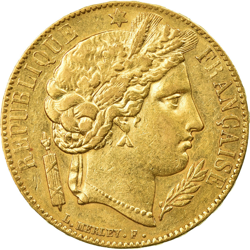 Coin, France, Cérès, 20 Francs, 1851, Paris, EF(40-45), Gold, KM:762
