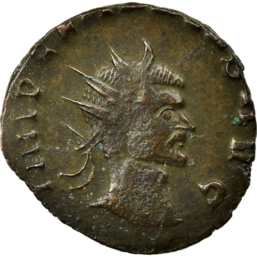 Moneda, Claudius II (Gothicus), Antoninianus, 268-270, Rome, BC+, Vellón