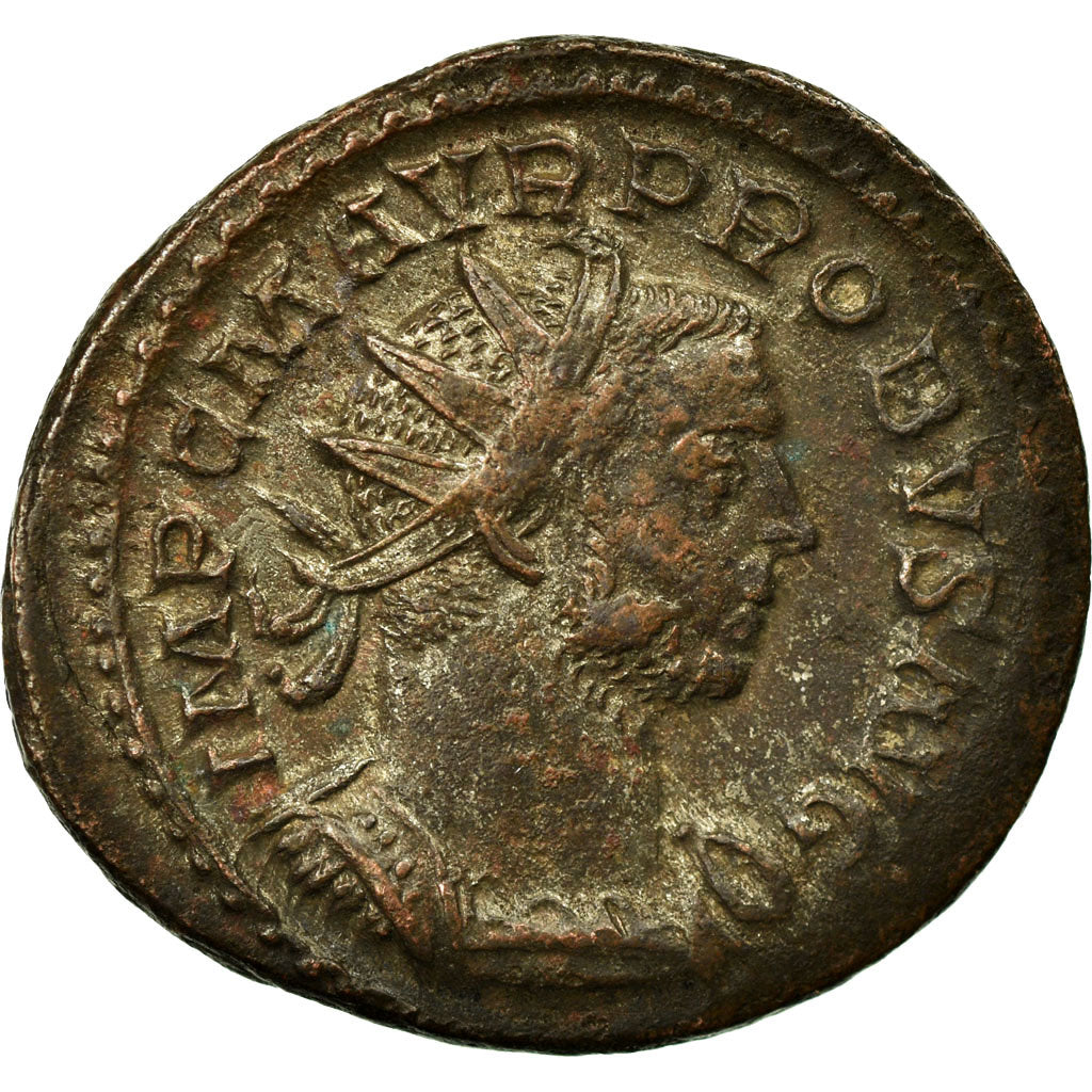 Moneta, Probus, Antoninianus, AD 277, Lyon - Lugdunum, EF(40-45), Bilon, RIC:52