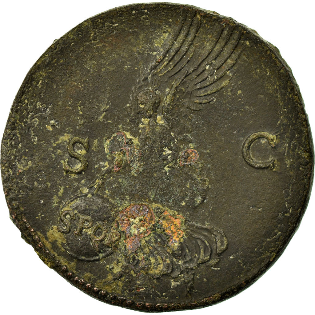 Coin, Nero, As, 66, Lyon - Lugdunum, EF(40-45), Copper, RIC:605
