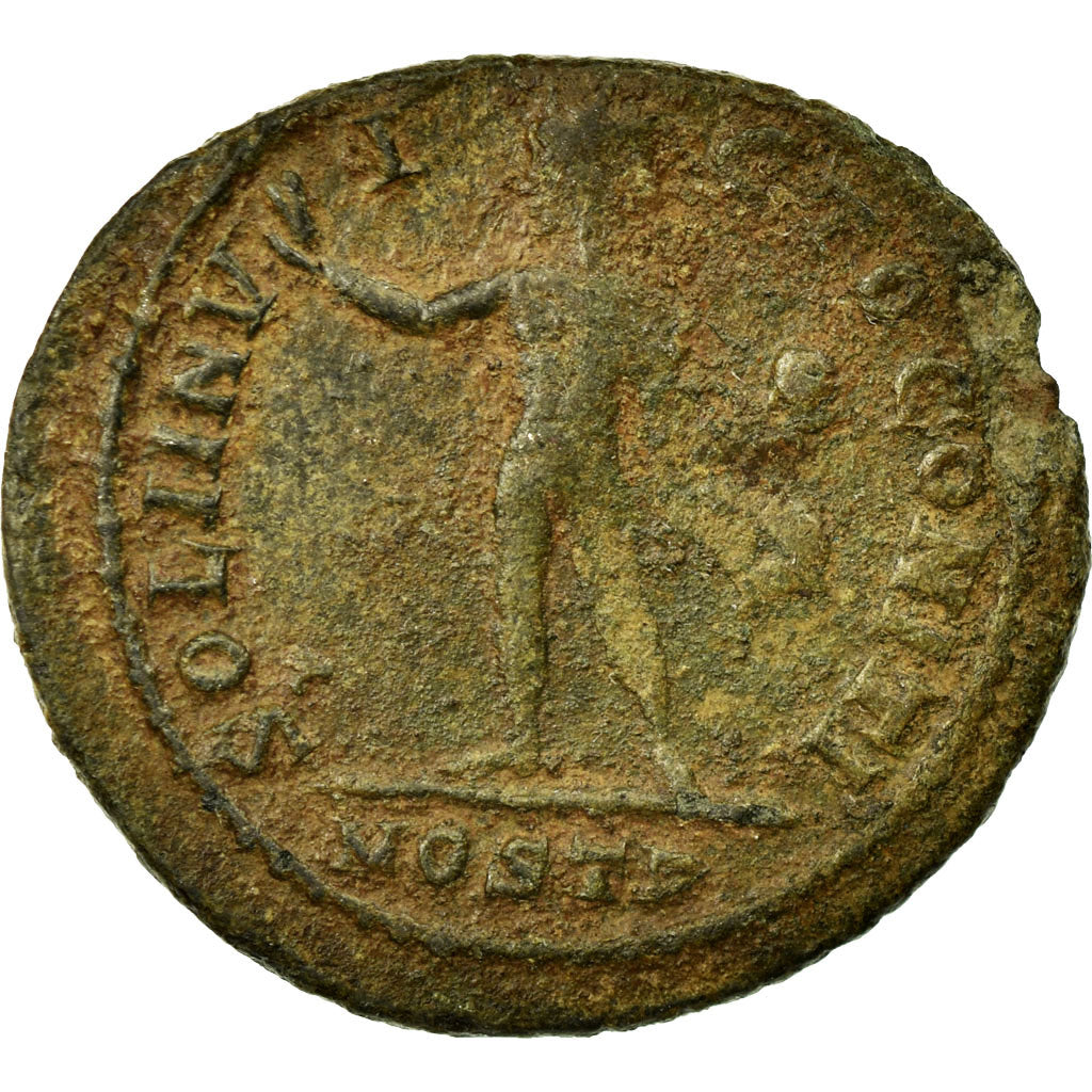 Moneda, Constantine I, Follis, 312-313, Ostia, BC+, Bronce, RIC:89