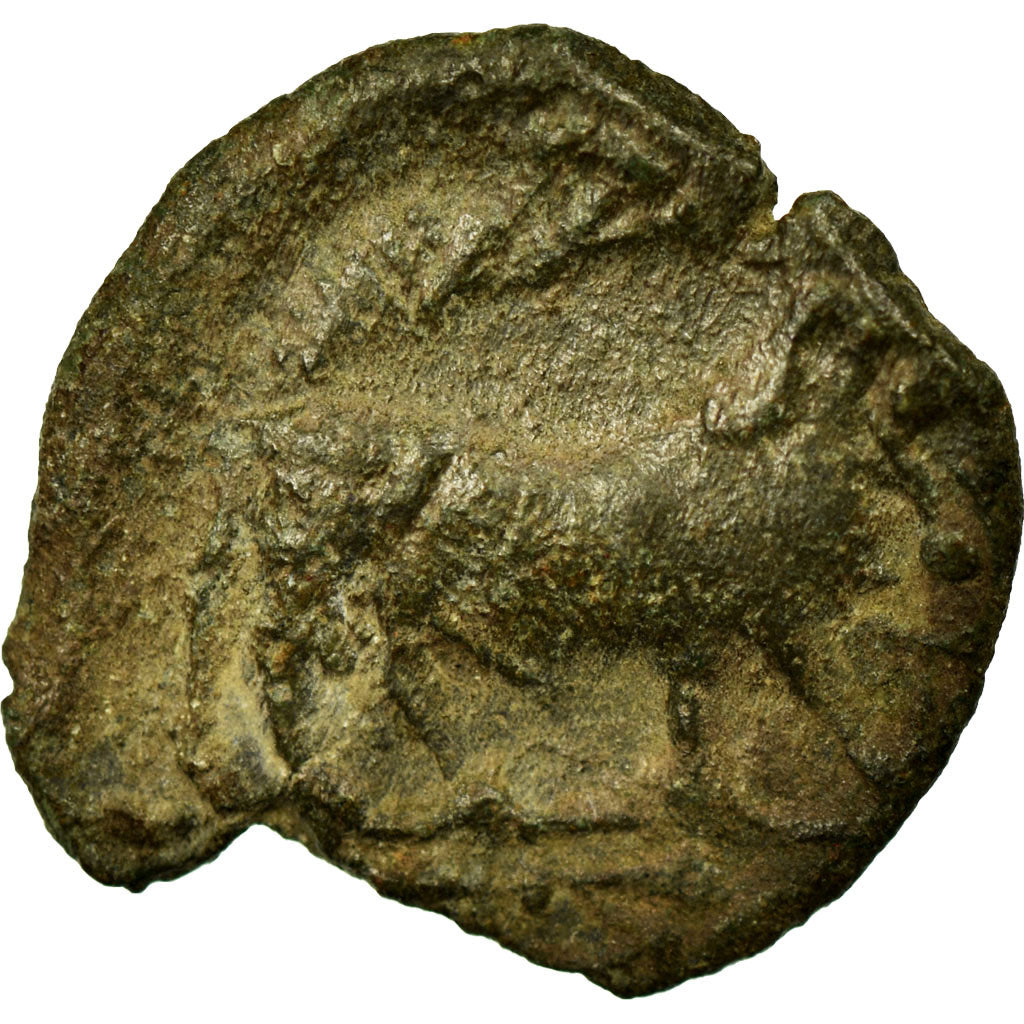 Münze, Massalia, Bronze au taureau, 80-50 BC, Marseille, S, Bronze, Feugère &