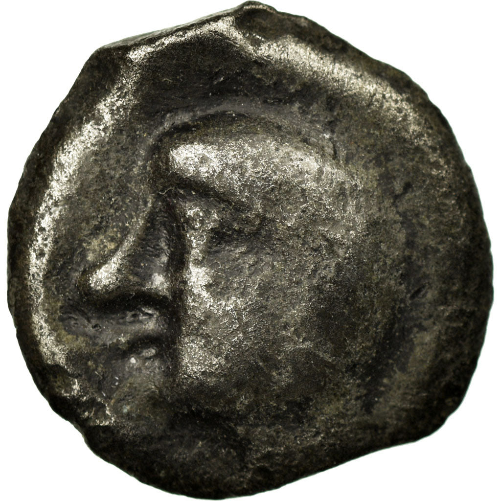 Moneda, Leuci, Potin à la tête chauve, BC+, Aleación de bronce, Delestrée:228