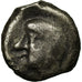 Moneda, Leuci, Potin à la tête chauve, BC+, Aleación de bronce, Delestrée:228