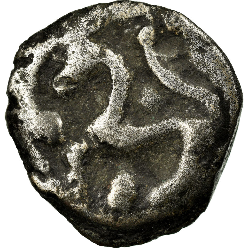 Coin, Senones, Potin à la tête d'indien, VF(20-25), Potin, Delestrée:2640