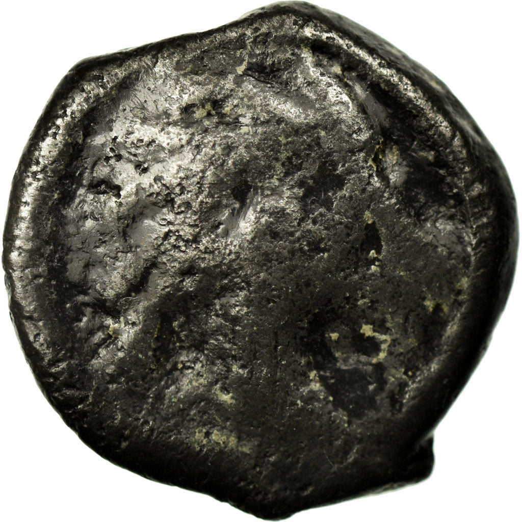 Moneta, Senones, Potin à la tête d'indien, F(12-15), Potin, Delestrée:2640