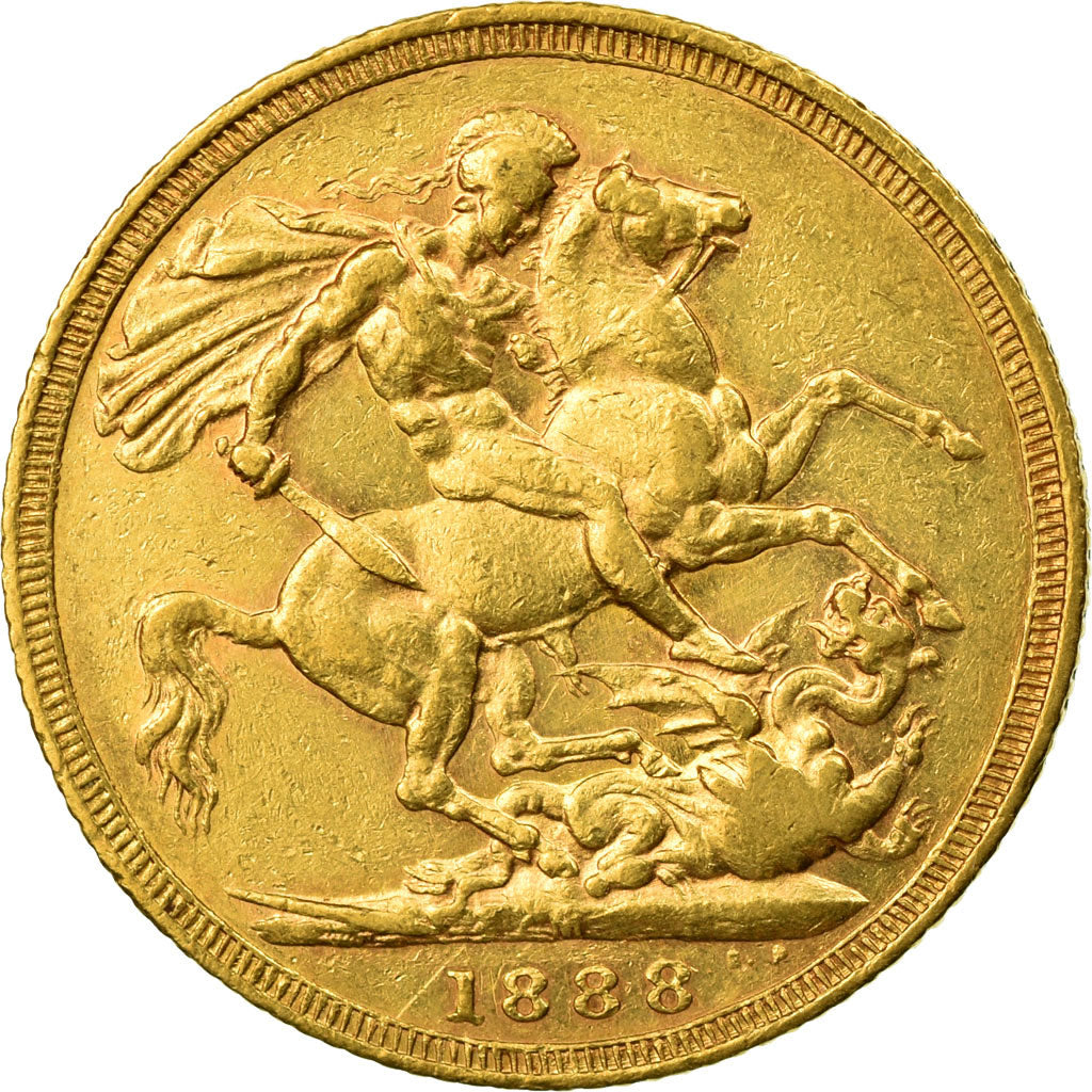 Monnaie, Australie, Victoria, Sovereign, 1888, Melbourne, TTB, Or, KM:10
