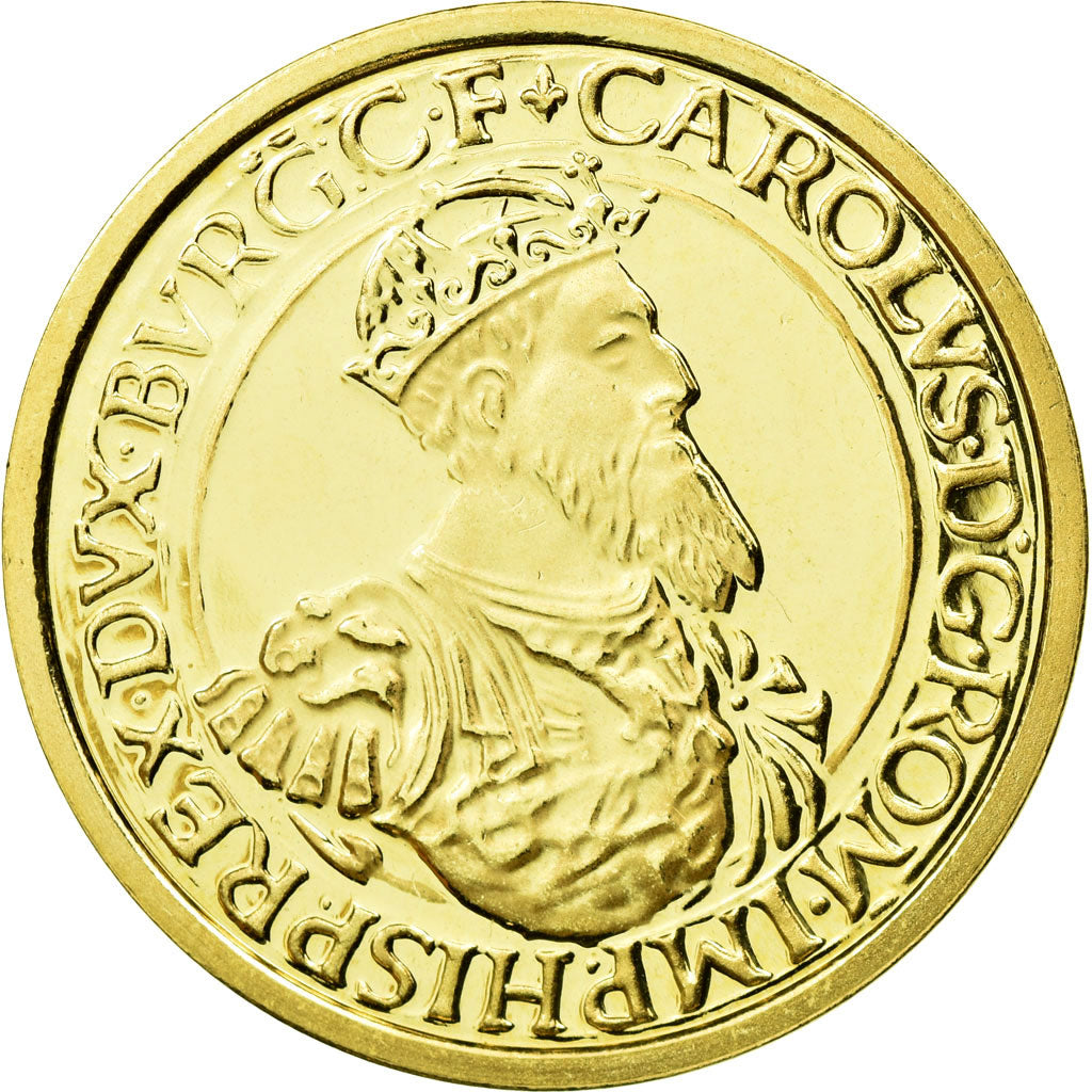 Coin, Belgium, Baudouin I, 50 Ecu, 1987, MS(65-70), Gold, KM:167
