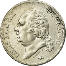 Monnaie, France, Louis XVIII, 5 Francs, 1824, Lille, TTB+, Argent, Gadoury:614
