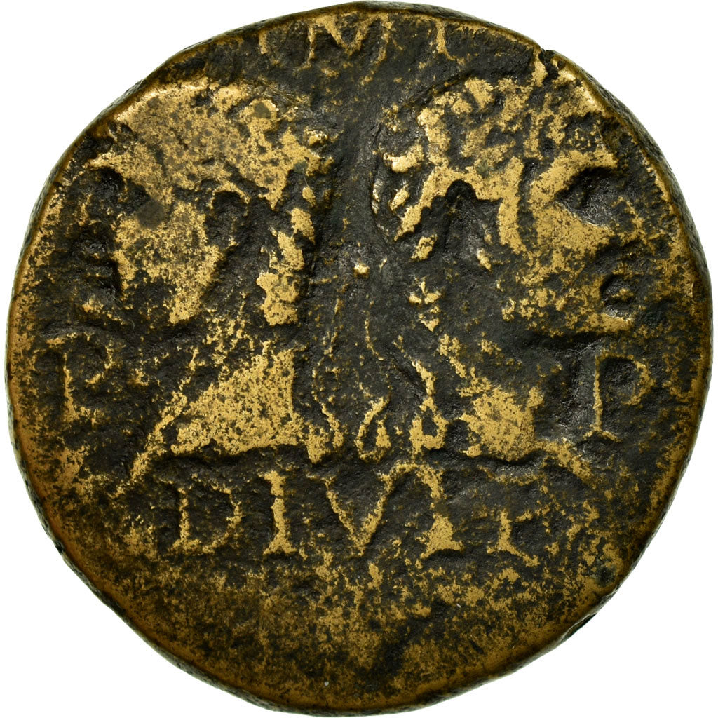 Monnaie, Auguste, Dupondius, 10-14 AD, Nîmes, TB, Bronze, RIC:160