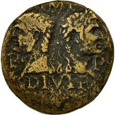 Monnaie, Auguste, Dupondius, 10-14 AD, Nîmes, TB, Bronze, RIC:160