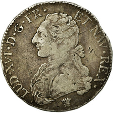 Moneda, Francia, Louis XVI, Ecu aux branches d'olivier, 1779, Limoges, BC+