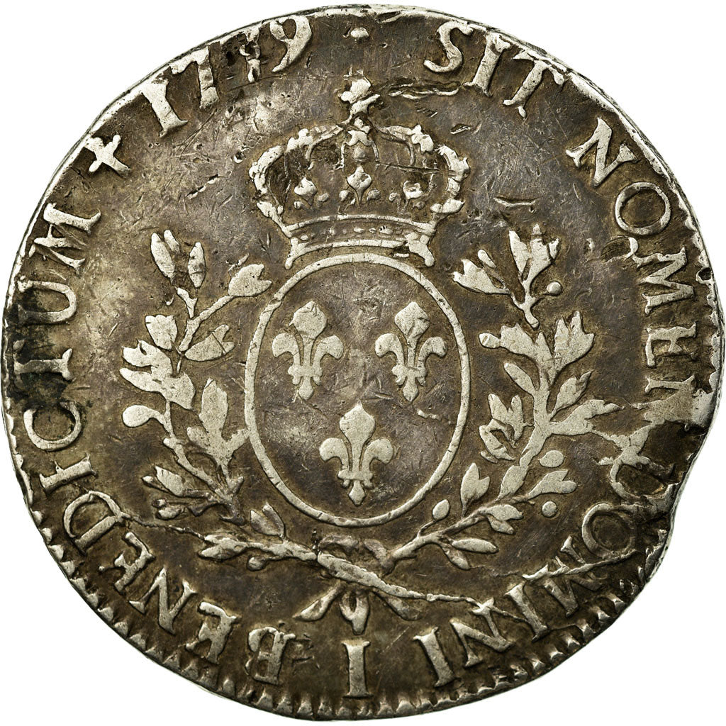 Moneda, Francia, Louis XVI, Ecu aux branches d'olivier, 1779, Limoges, BC+