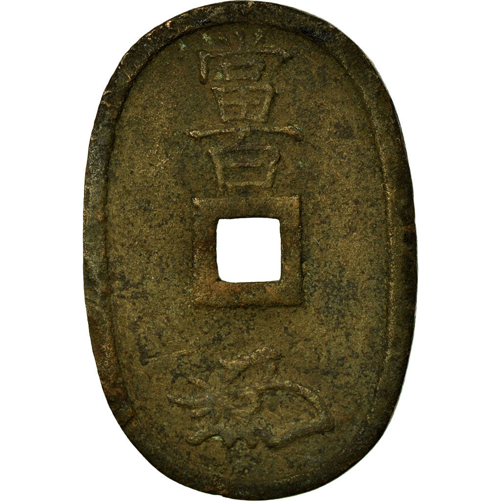 Coin, Japan, 100 Mon, Tempo Tsuho, (1835-70), VF(30-35), Bronze, KM:7