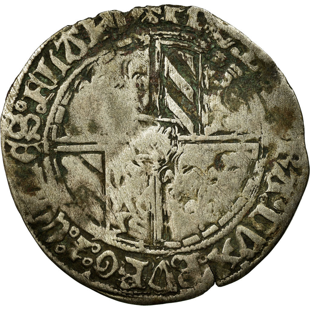 Münze, Belgien, Flanders, Philippe le Bon, Double gros vierlander, Bruges, S