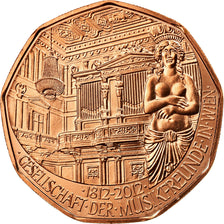 Moneta, Austria, 5 Euro, 2012, Vienna, MS(65-70), Miedź, KM:3206