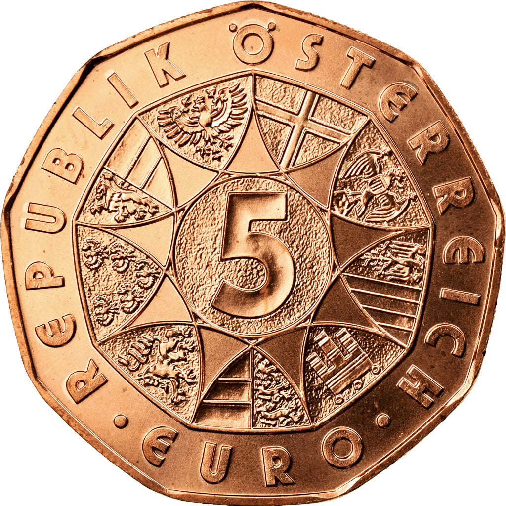 Coin, Austria, 5 Euro, 2013, Vienna, MS(65-70), Copper, KM:3215