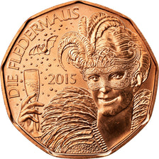 Coin, Austria, 5 Euro, 2015, Vienna, MS(65-70), Copper, KM:3237