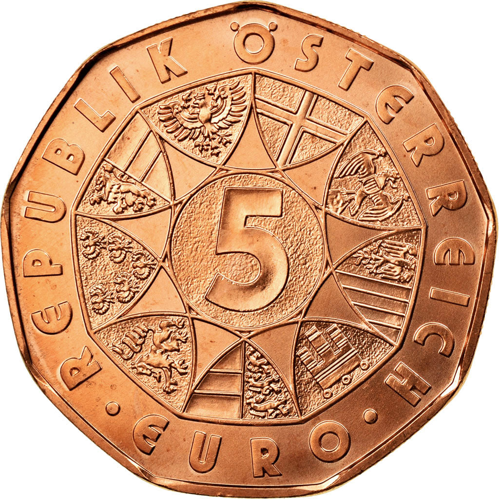 Coin, Austria, 5 Euro, 2015, Vienna, MS(65-70), Copper, KM:3237