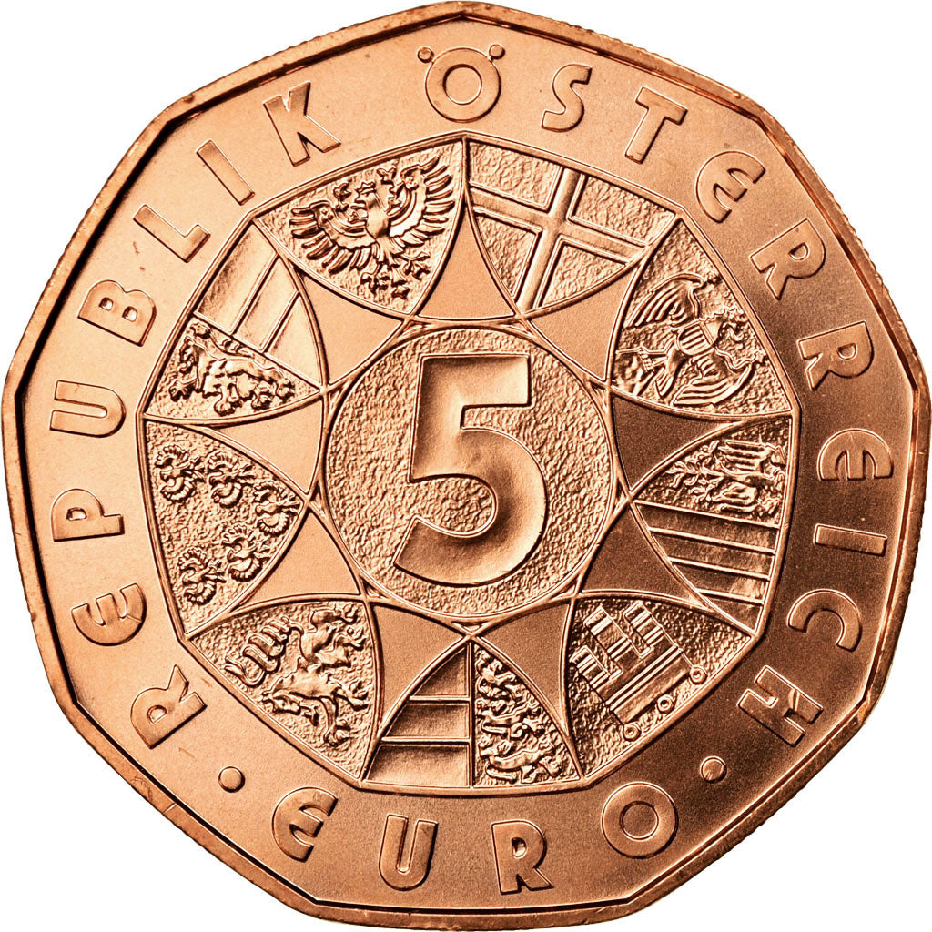 Coin, Austria, 5 Euro, 2016, Vienna, MS(65-70), Copper, KM:3251