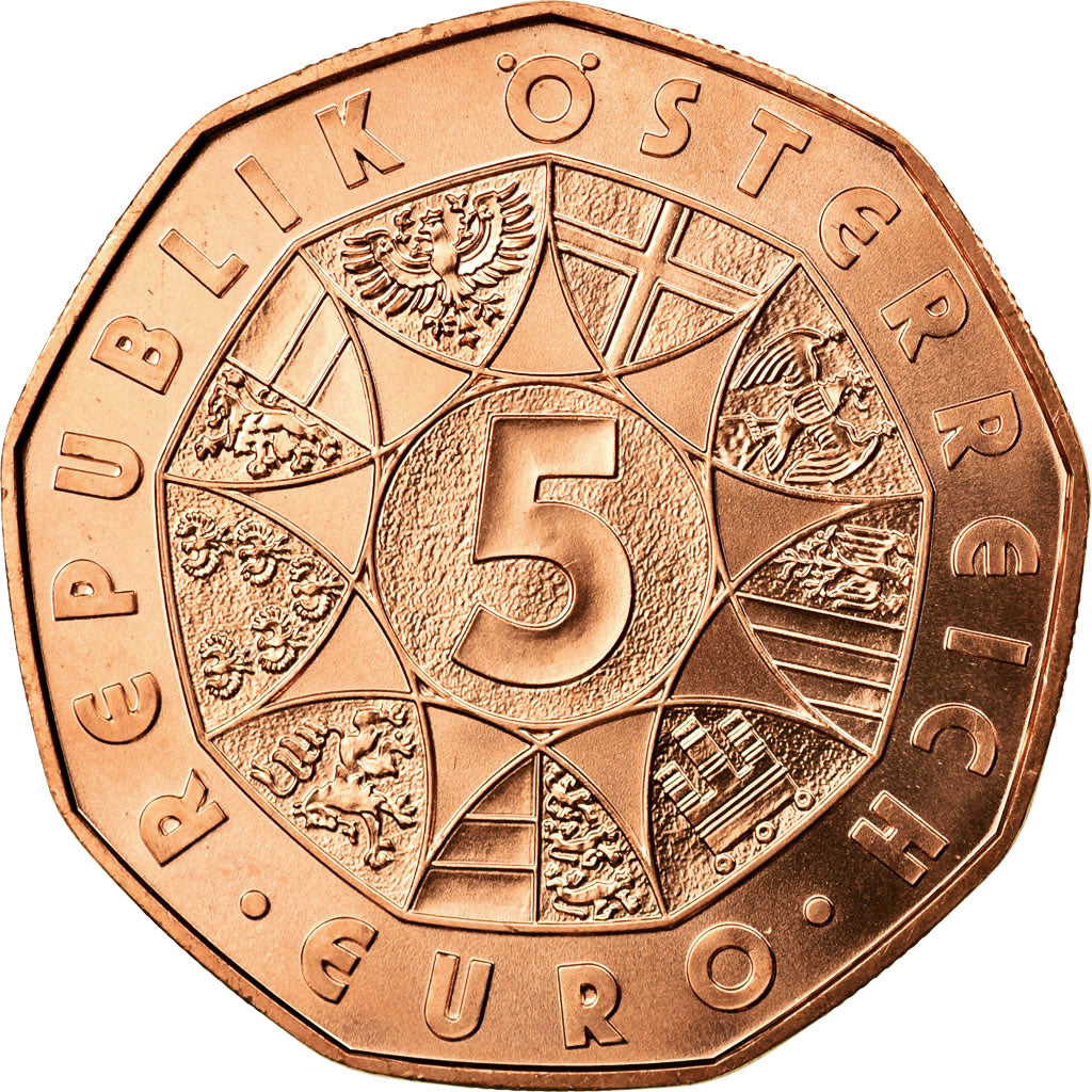 Moneta, Austria, 5 Euro, 2017, Vienna, FDC, Rame, KM:3260