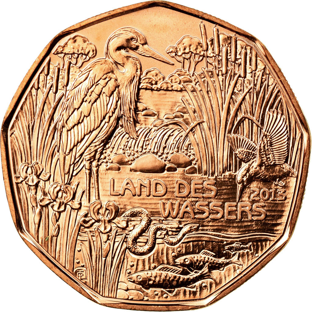 Coin, Austria, 5 Euro, 2013, Vienna, MS(65-70), Copper, KM:3222