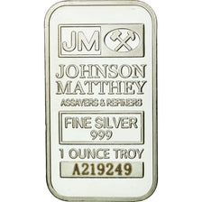Monnaie, États-Unis, Johnson Matthey Troy Ounce, 1 Once, SPL, Argent