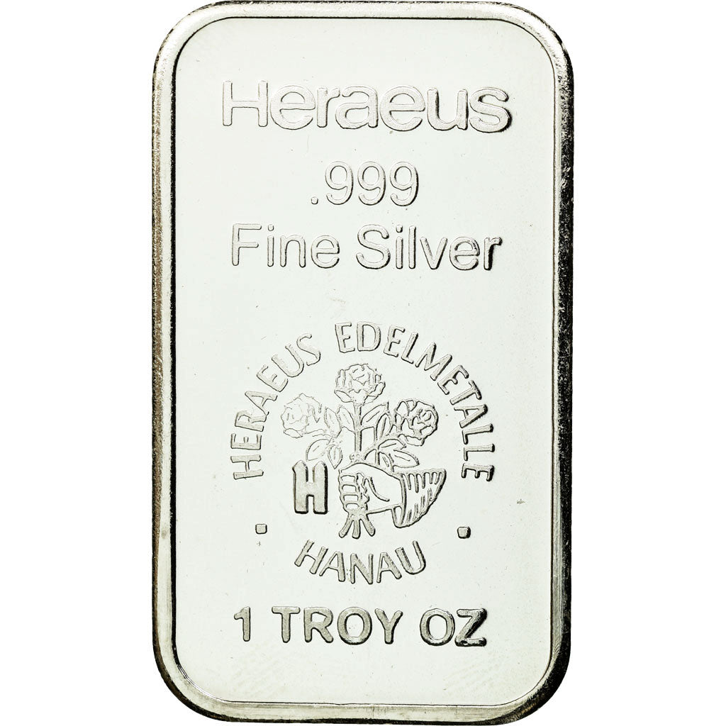 Moneta, Niemcy, Heraeus Troy Ounce, 1 Oz, MS(65-70), Srebro