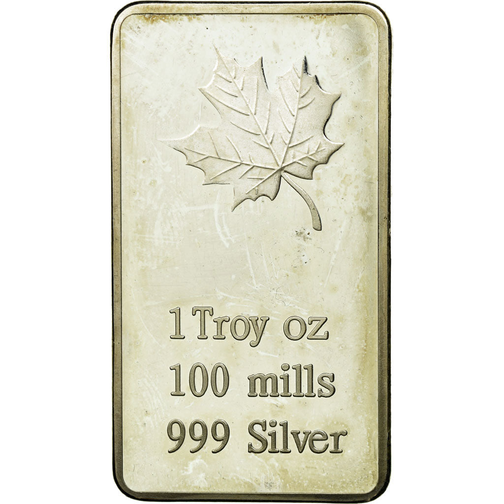 Moneda, Canadá, Troy Ounce, 100 mills, 1 Oz, SC, Plata